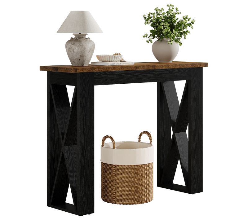Table Console De 105 Cm, Table D'appoint étroite De Style Campagnard à Placer Derrière Le Canapé
