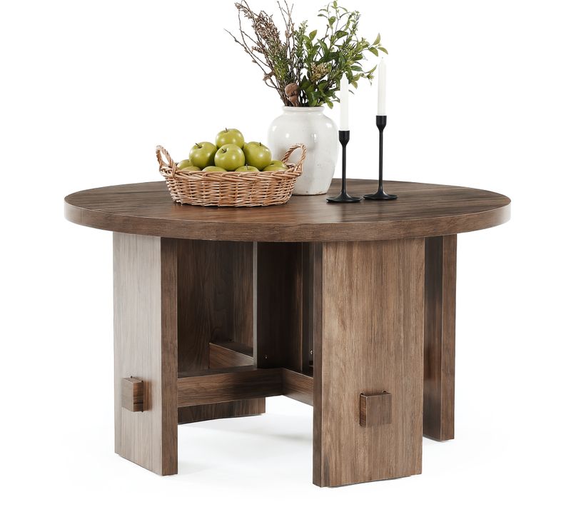 Table Basse Ronde Avec Pied Central, Petite Table Ronde De 80 Cm