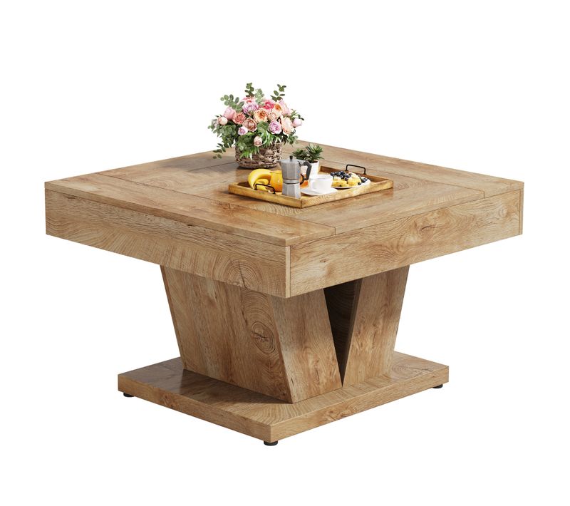 Table Basse Carrée De 80 Cm Pour Salon