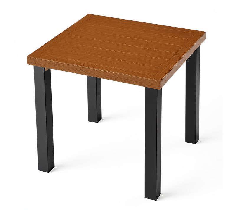 Table D'appoint De Jardin Extérieure Carrée Pour Terrasse, Balcon, Jardin Ou Salon
