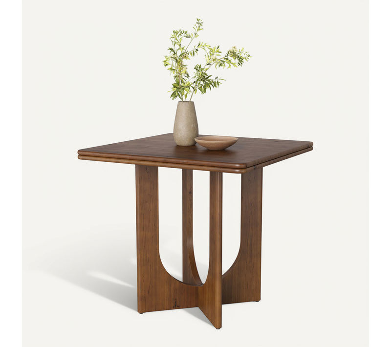 Table De Salle à Manger Carrée En Bois Pour 2 à 4 Personnes, 80 Cm, Petite Table Pour Salle à Manger
