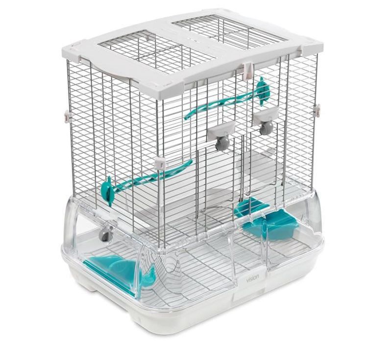Cage Vision S01 Blanc/turquoise