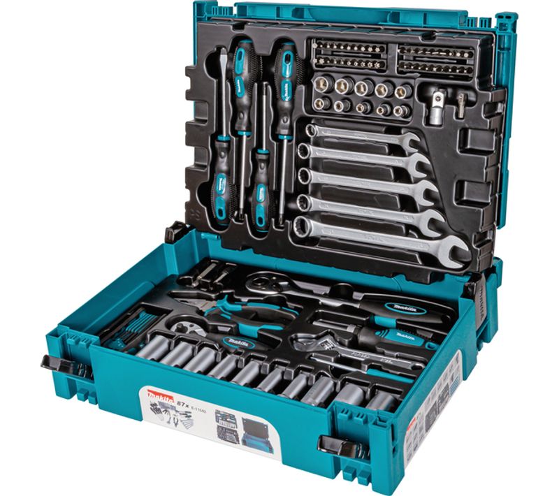 Coffret Makpac De 87 Outils à Main - Makita - E-11542