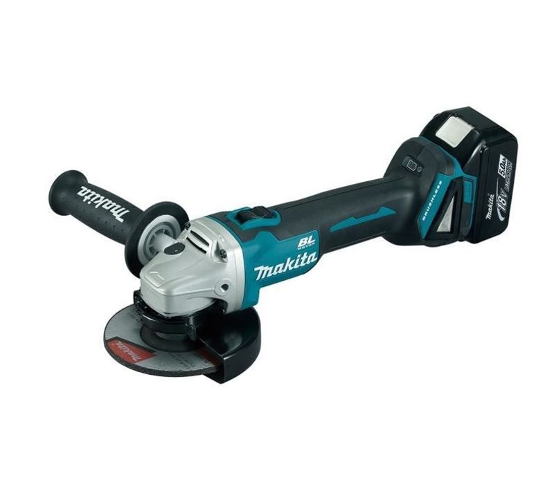 Meuleuse D'angle Brushless Ø 125 Mm 2 Batteries 18 V, Chargeur Et Coffret Makpac - Dga504rtj