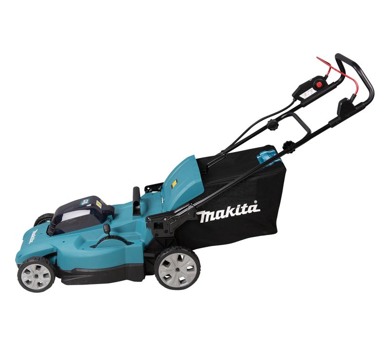 Tondeuse 2x18v Lxt 53cm + 2 Batteries 5ah + Chargeur - Makita - Dlm538ct2