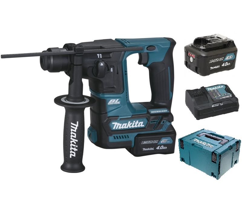 Perforateur Sds Plus 12v + 2 Batteries 4ah + Chargeur + Coffret Makpac - Makita - Hr166dsmj