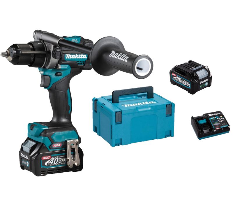 Perceuse Visseuse à Percussion 40v + 2 Batteries 2,5ah + Chargeur En Coffret Makpac - Makita - Hp001