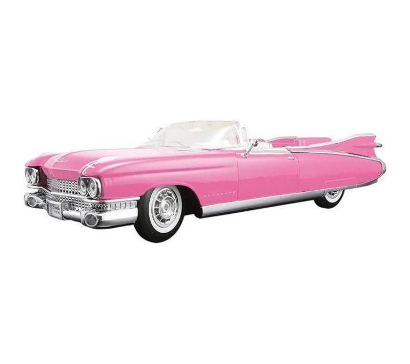 Voiture De Collection Cadillac Eldorado Biarritz 1959 À L'échelle 1/18 Rose