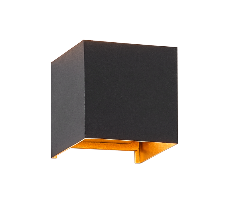 Applique LED 3w -g9 Lampe Murale Noire Et Dorée Étanche Double Faisceau Réglable Ip65 230v 3000k