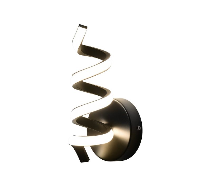 Applique Murale LED D'intérieur Noire Moderne 7 W Pour Escalier Blanc Chaud 3000 K