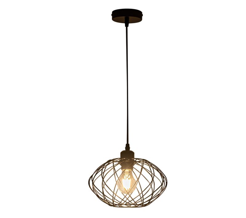 Lampe à Suspension Lampe à Suspension Noire Industrielle - Lampe à Suspension Métal Vintage E27