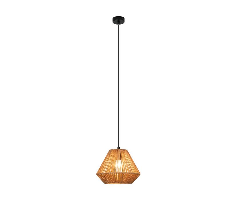 Suspension Table à Manger Vintage 1 Ampoule Corde De Chanvre Lanterne Design E27