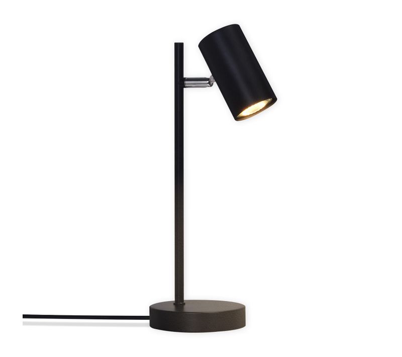 Lampe De Chevet Lampe De Table Noire Salon Pivotante 350° Gu10 Métal Bureau