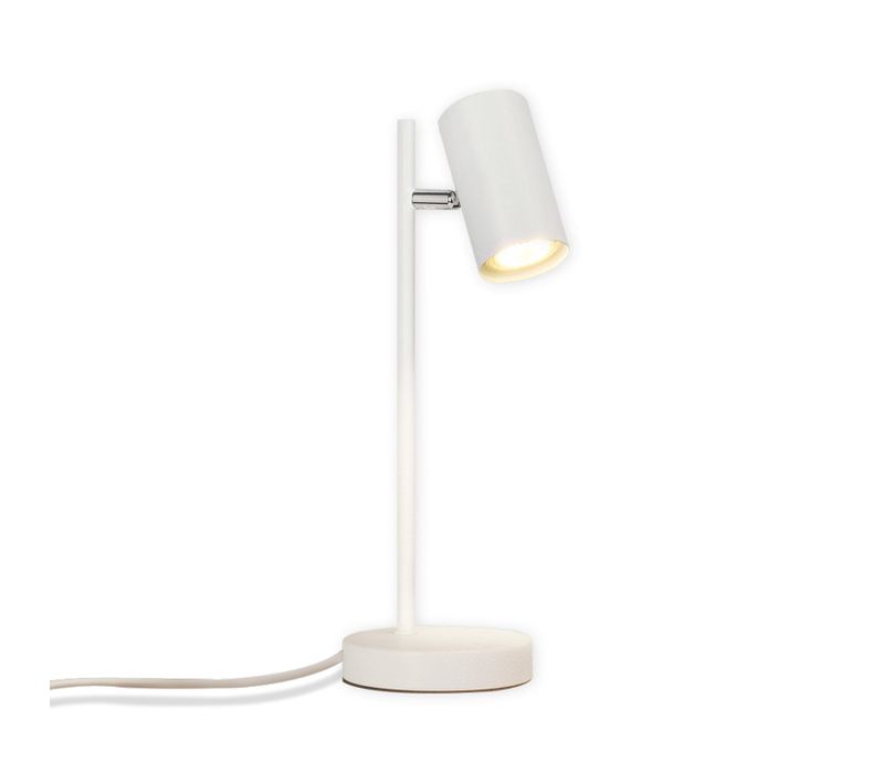 Lampe De Chevet Chambre Lampe De Table Blanc Pivotant 350° Gu10 Métal Bureau