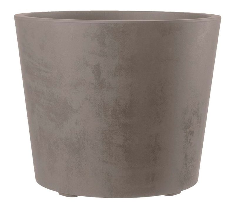 Jardinière Ronde 79 L D.50 Cm Avec Réserve D'eau 7 L Et Roulettes, Marron