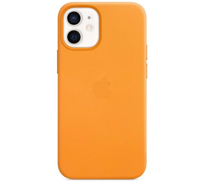 Coque En Cuir iPhone 12 Min Avec Magsafe - Pavot De Californie