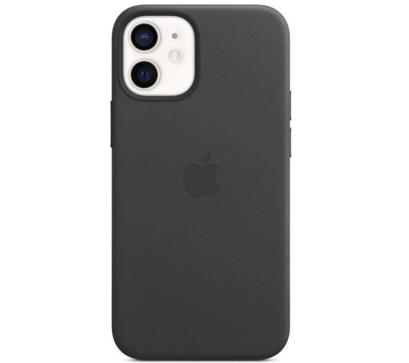 Coque En Cuir iPhone 12 Mini Avec Magsafe - Noir
