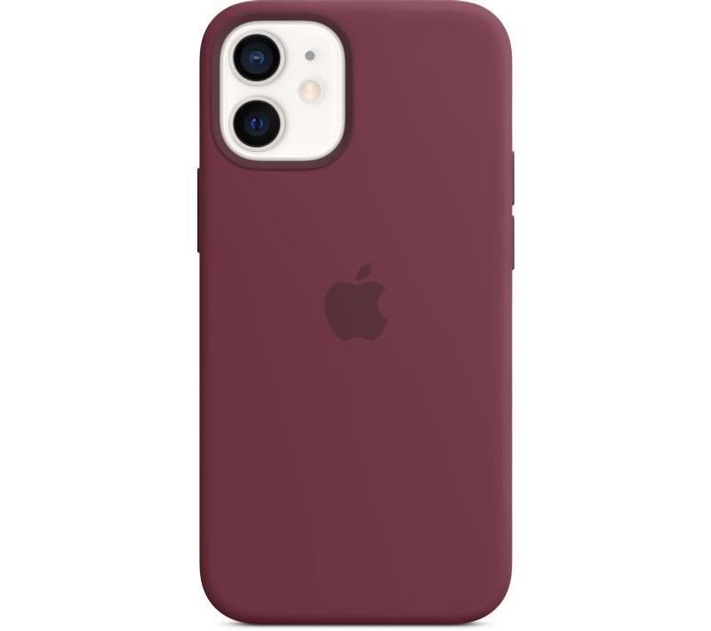 Coque En Silicone iPhone 12 Mini Avec Magsafe - Prune