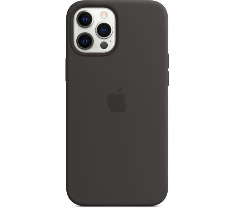 Coque En Silicone iPhone 12 Pro Max Avec Magsafe - Noir