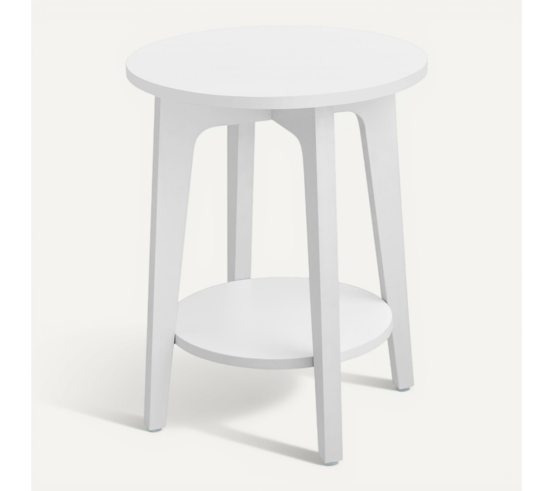 Bout De Canapé, Pour Petits Espaces, Avec étagère Du Bas, Style Moderne, Blanc