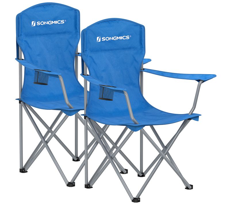 Chaise Pliante Camping Jardin, Pêche, Terrasse, Bleu