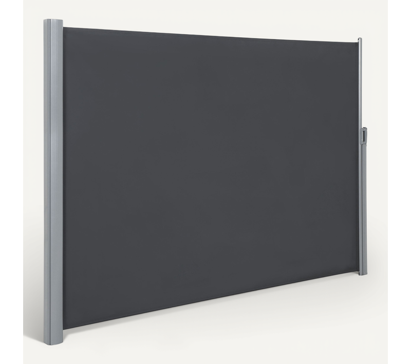 200 X 400 Cm (h X L), Store Latéral Pour Balcon Et Terrasse, Brise-vue Gris Foncé