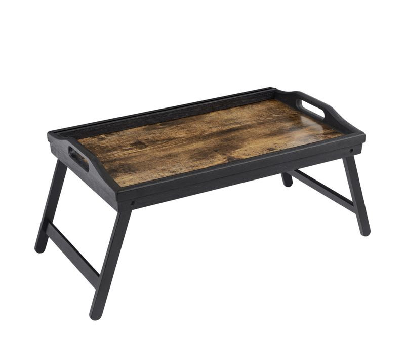 Table De Lit Avec Pieds En Bambou Réglables,plateau Snack Petit-déjeuner