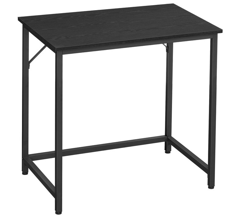 Bureau,  50 X 80 X 75 Cm, Style Industriel, Cadre En Métal, Noir