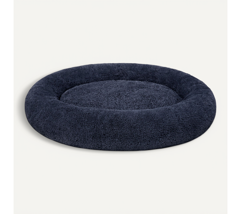 Panier Pour Chien, Lit Ronde En Forme De Beignet, Canapé, D.140 Cm, Gris Foncé