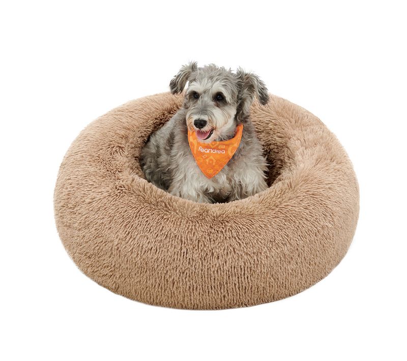 Panier Pour Chien, Canapé, Coussin Central Amovible Et Lavable, Tissu Peluche Doux, Ø70 Cm