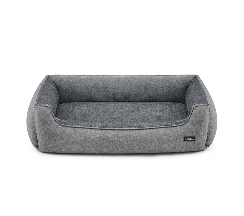 Panier Pour Chiens, Lit Pour Animaux, Taille XXL Pour Grands Chiens, 120 X 90 X 30 Cm, Gris