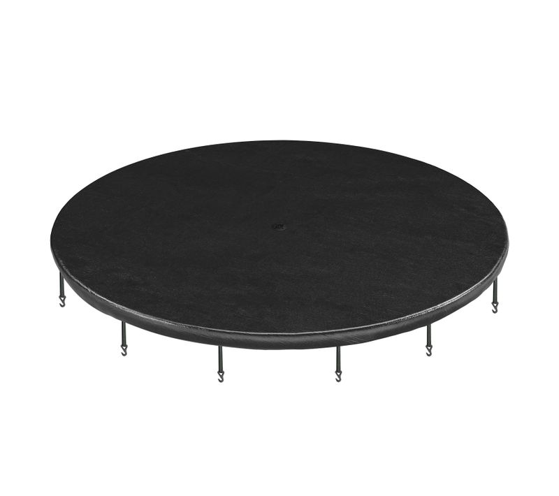 Housse De Trampoline,ø 244 305 366 Cm, Bâche De Protection, Avec Trou D’évacuation D’eau