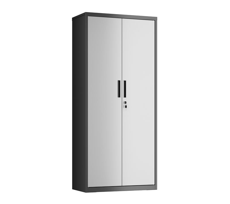 Armoire De Classement Multi-usages, Armoire De Rangement En Acier, 5 Niveaux, Argenté/noir