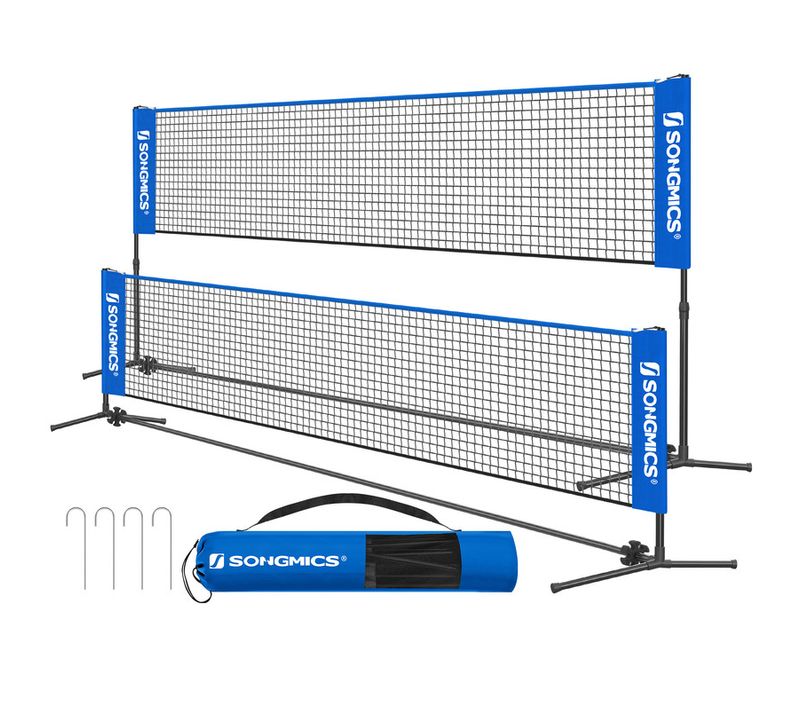 Filet De Badminton De 3 M, Filet De Volley-ball, Hauteur Réglable, Ensemble Portable Pour Le Tennis