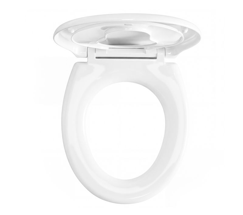 Abattant Wc Forme O, Clipsable, Universel, Avec Réducteur Enfant, Uréa-duroplast, Blanc