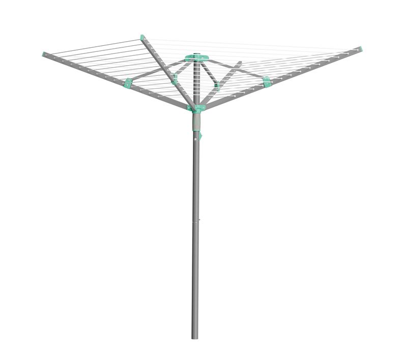 étendoir Parapluie Pliable, Avec Housse Et Pinces, Jardin, Corde De Linge 50 M, Aargent