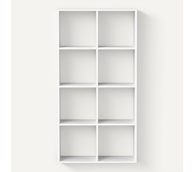 étagère De Rangement à 4 Niveaux, Bibliothèque Ouverte, 30 X 98 X 130,2 Cm, Blanc