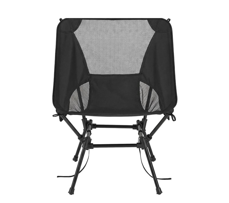 Fauteuil Pliant Réglable, Chaise De Plage Avec 2 Poches, Pour Voyage, Supporte 150 Kg, Noir