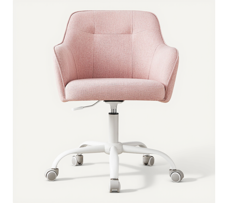Chaise De Bureau, Chaise Pivotante, Chaise De Bureau, Réglable En Hauteur, Rose