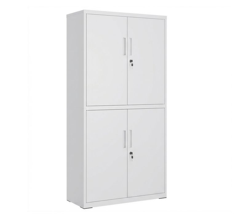 Meuble De Rangement, Caisson De Bureau, 40 X 80 X 180 Cm, 5 Niveaux, Gris