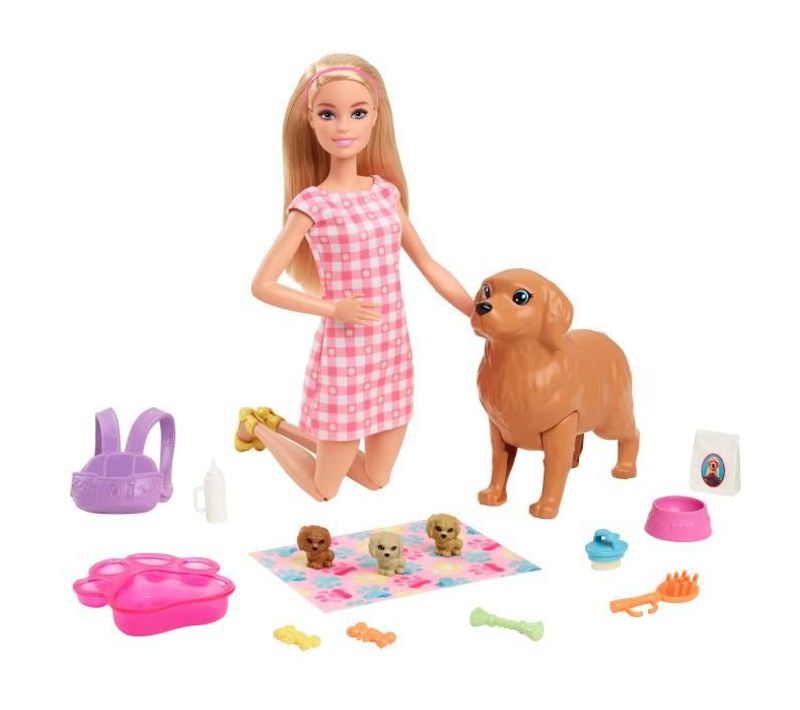Barbie - Barbie Naissance Des Chiots - Poupée