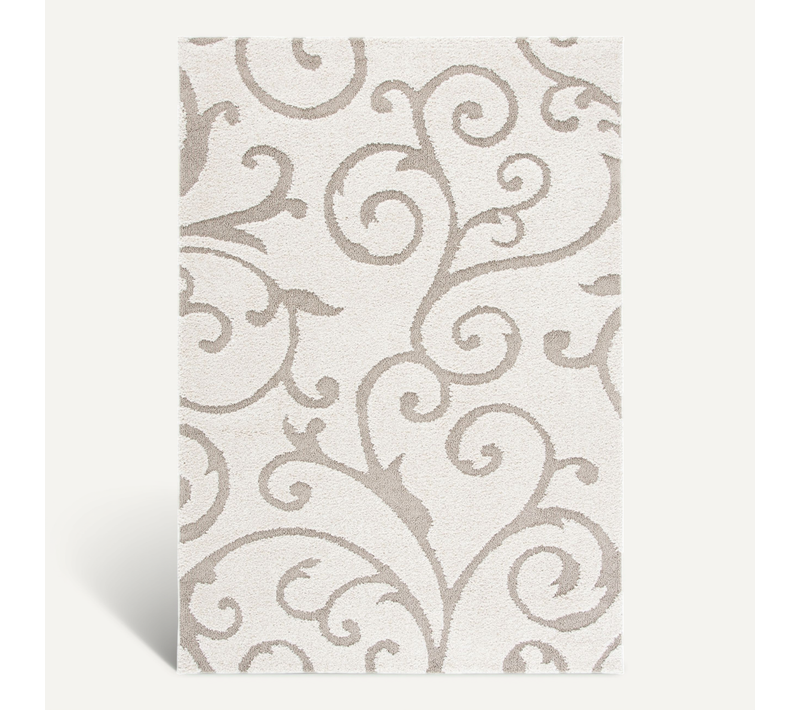 Tapis Floride Shag 160 X 229 Cm Shag Brexley Ivoire