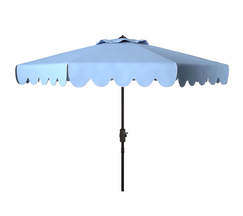 Parasol Dorinda Bleu /blanc Metal 256 X 256 X 251 Cm