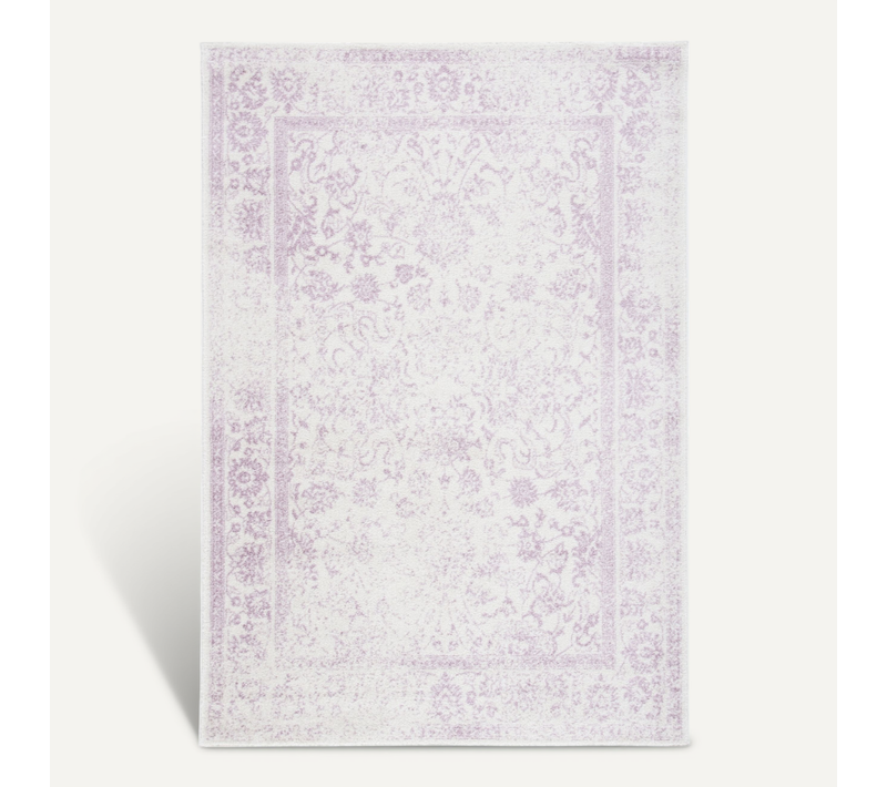Tapis Adirondack 122 X 183 Cm Geometrique Zelia Violet / Ivoire