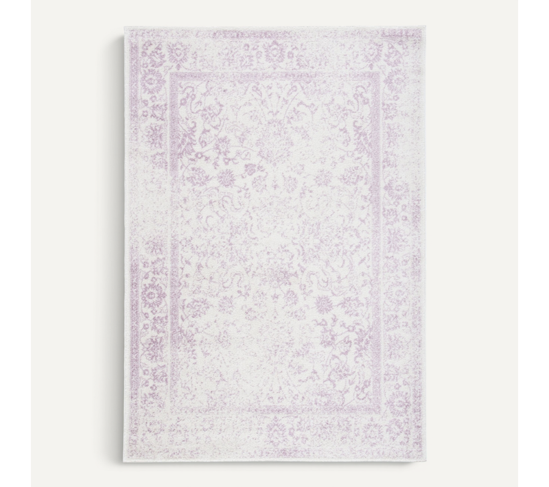 Tapis Adirondack 155 X 229 Cm Geometrique Zelia Violet / Ivoire