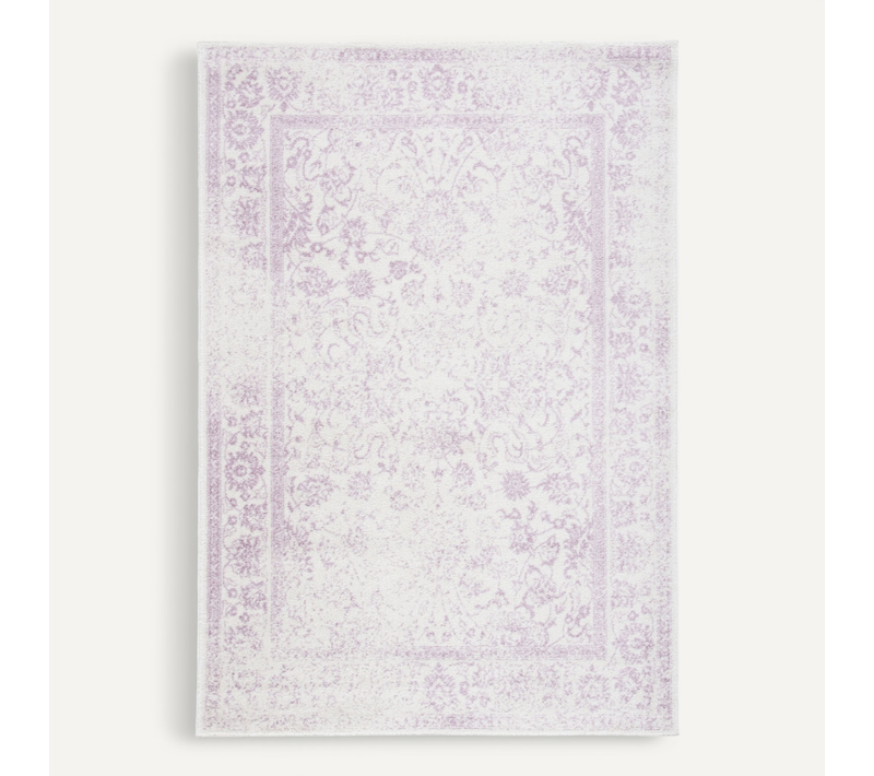 Tapis Adirondack 183 X 274 Cm Geometrique Zelia Violet / Ivoire