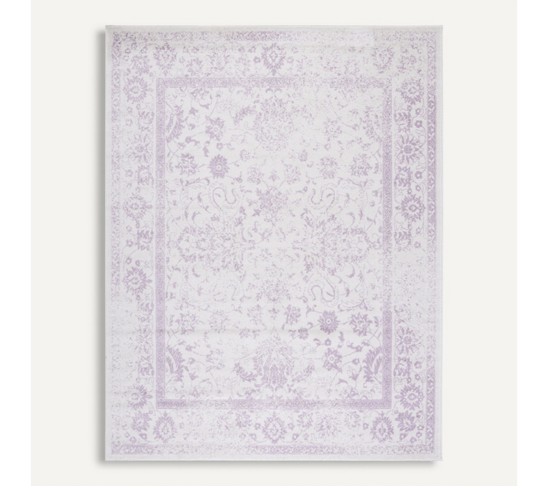 Tapis Adirondack 235 X 305 Cm Geometrique Zelia Violet / Ivoire