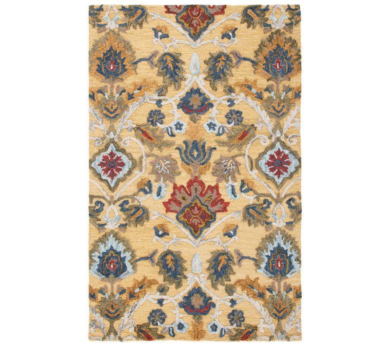 Tapis Blossom 152 X 244 Cm Traditionnel Juni Or / Multicolore
