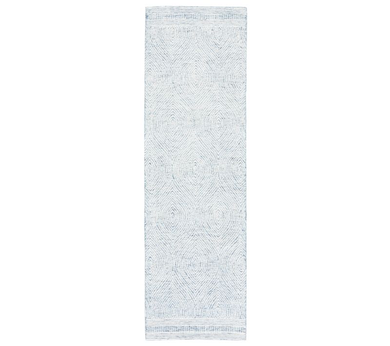 Tapis Abstrait 69 X 122 Cm Bohemien Alaska Bleu