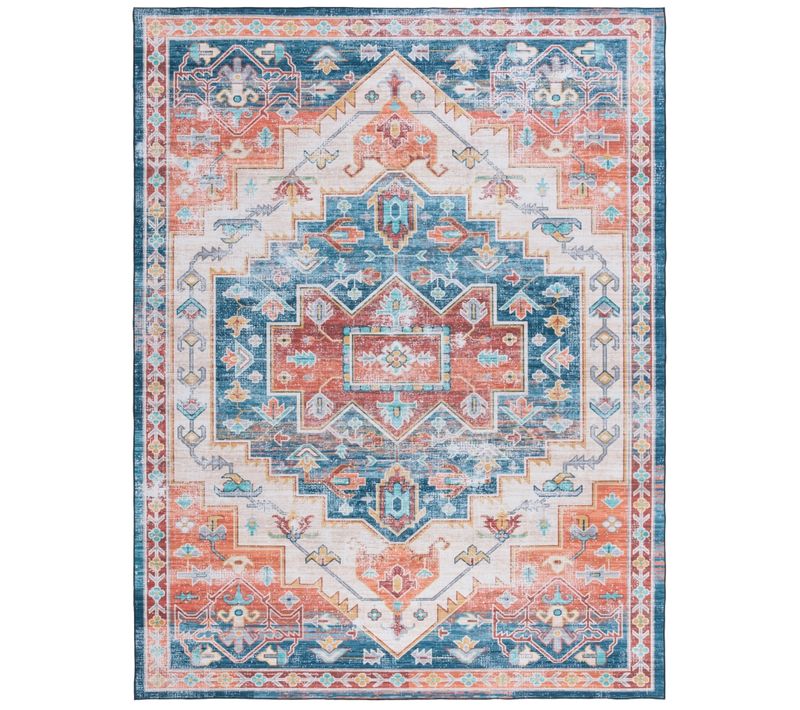 Tapis Tucson 244 X 305 Cm Geometrique Mirella Bleu / Rouge